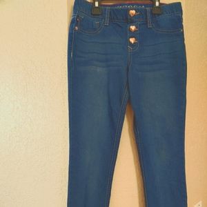 Sequin cuffed Unicorn Girls Jeans Size 10